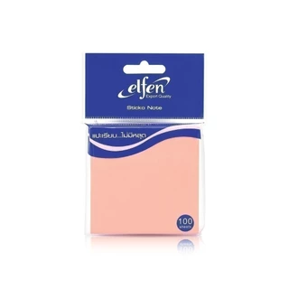 Elfen กระดาษโน๊ต กระดาษโน๊ตกาวในตัว สีพาสเทล 3x3 นิ้ว 100 แผ่น จำนวน 1 ชิ้น