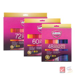 Master Art มาสเตอร์อาร์ต สีไม้ ดินสอสี แท่งยาวรุ่น 48 สี 60 สี 72 สี จำนวน 1 กล่อง