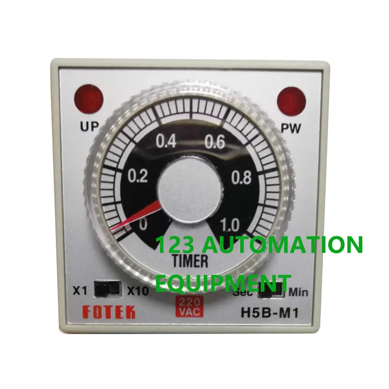 ของแท้ใหม่ FOTEK H5B-M1 M3 M6-24VDC H5B-M1 M3 M6-220V สวิตช์จับเวลารีเลย์