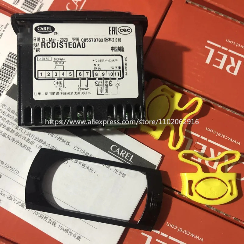 ตัวควบคุมอุณหภูมิของแท้ใหม่จาก CAREL RKEZ0Z0521--RCEZS1E0A0K รุ่นล่าสุด RCDIS1E0A0