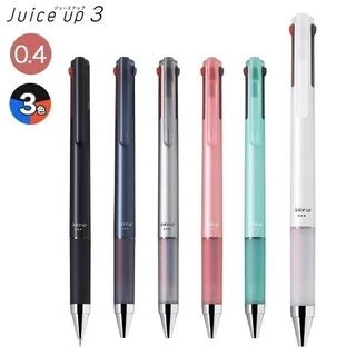 ปากกาเจล และไส้ปากกา PILOT JUICE UP 3C 0.4 mm. 3 สีในแท่งเดียว หมึกสีดำ แดง น้ำเงิน 3 in 1 ปากกาเจลถนัดซ้าย