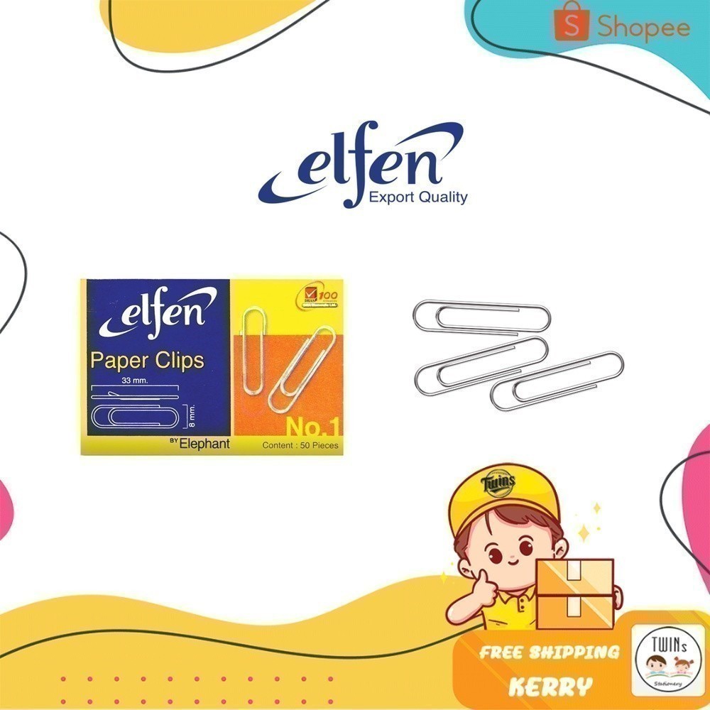 ลวดเสียบ ลวดเสียบกระดาษ กลม ตราเอลเฟ่น Elfen เบอร์ 1 50 ตัว