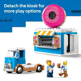 LEGO City 60452 Doughnut Truck (196pcs.), Building Blocks, Kids Toy
