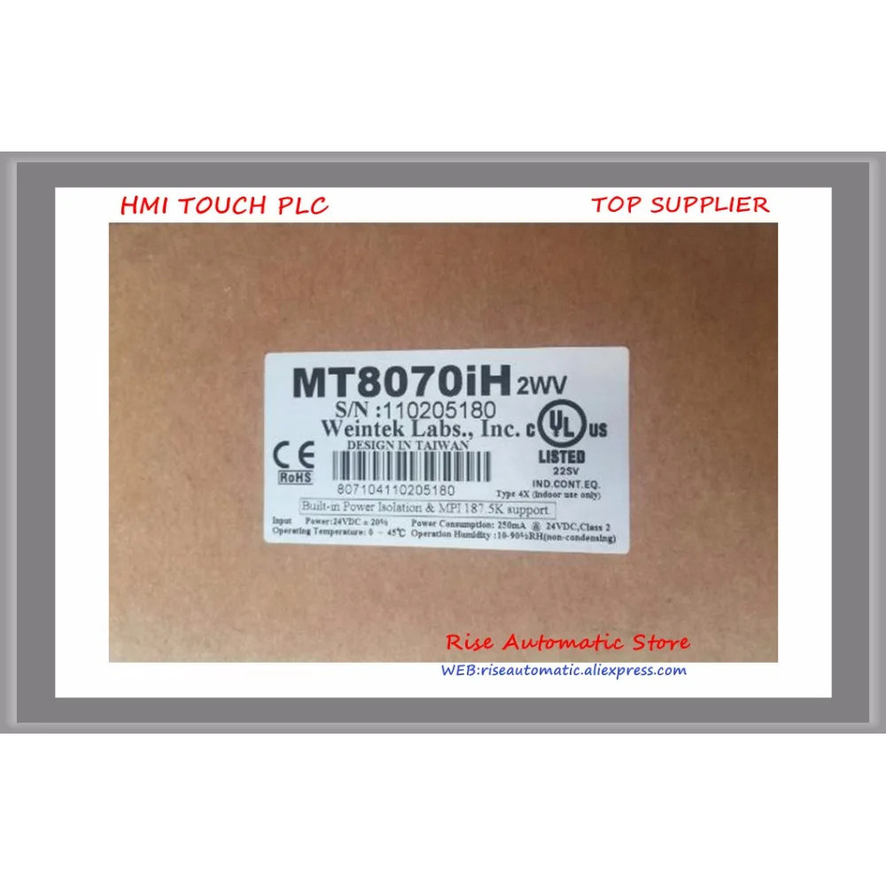 ใหม่เดิม7นิ้ว HMI พอร์ตอีเธอร์เน็ต3WV MT8070iH 2WV