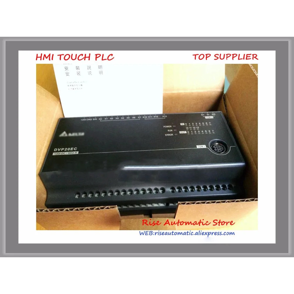 ทรานซิสเตอร์เอาท์พุตใหม่ของแท้ DVP20EC00T3 PLC EC3 Series 100-240VAC 12DI 8DO