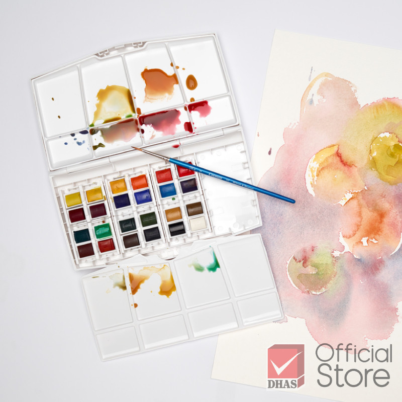 Winsor&Newton Cotman สีน้ำ ชุดสีน้ำก้อน ฟิวพลัส 24 สี #0390376 จำนวน 1 กล่อง — صورة 5