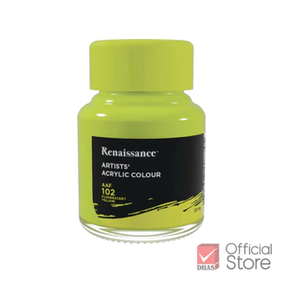 Renaissance สีอะคริลิค 20 มล. สีสะท้อนแสง 6 เฉดสี จำนวน 1 ขวด