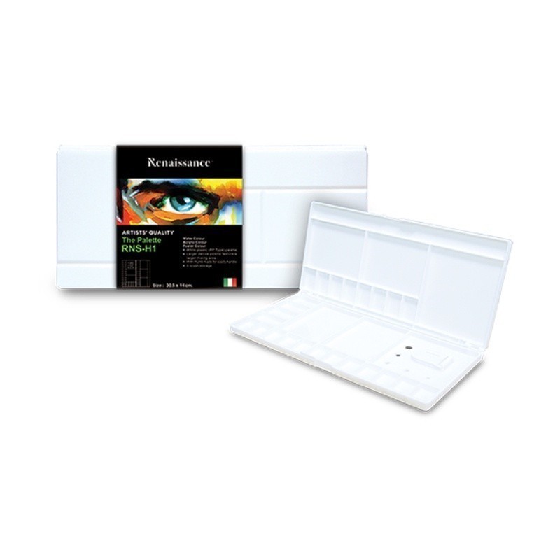Renaissance จานสี จานผสมสีน้ำ RNS-H1 30.5 x 14 cm. จำนวน 1 ชิ้น — صورة 2