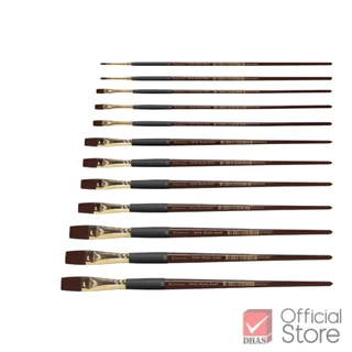 Renaissance พู่กัน สีอะคริลิค พู่กันหัวแบน จำนวน 1 ด้าม (1/2)