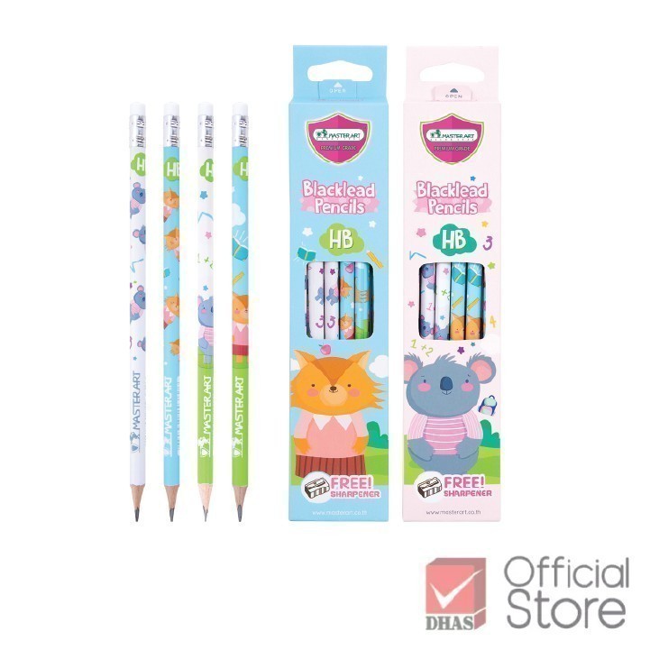 Master Art ดินสอ ดินสอดำ HB แฟนซี No.5 จำนวน 12 แท่ง