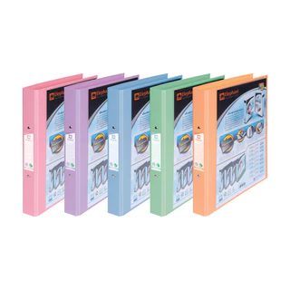 Elephant แฟ้ม 2 ห่วง รุ่น 221 VB ขนาด A4 สีพาสเทล (ใส่ซองอเนกประสงค์ได้) - 1 เล่ม