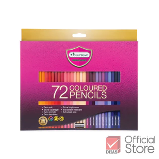 Master Art สีไม้ 72 สี รุ่นใหม่ (แท่งยาว) ระบายนุ่ม - 1 กล่อง