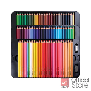 Master Art สีไม้ 100 สี รุ่นใหม่ (แท่งยาว) เฉดสีธรรมชาติ - 1 กล่อง