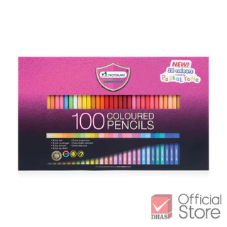 Master Art สีไม้ 100 สี รุ่นใหม่ (แท่งยาว) เฉดสีธรรมชาติ - 1 กล่อง