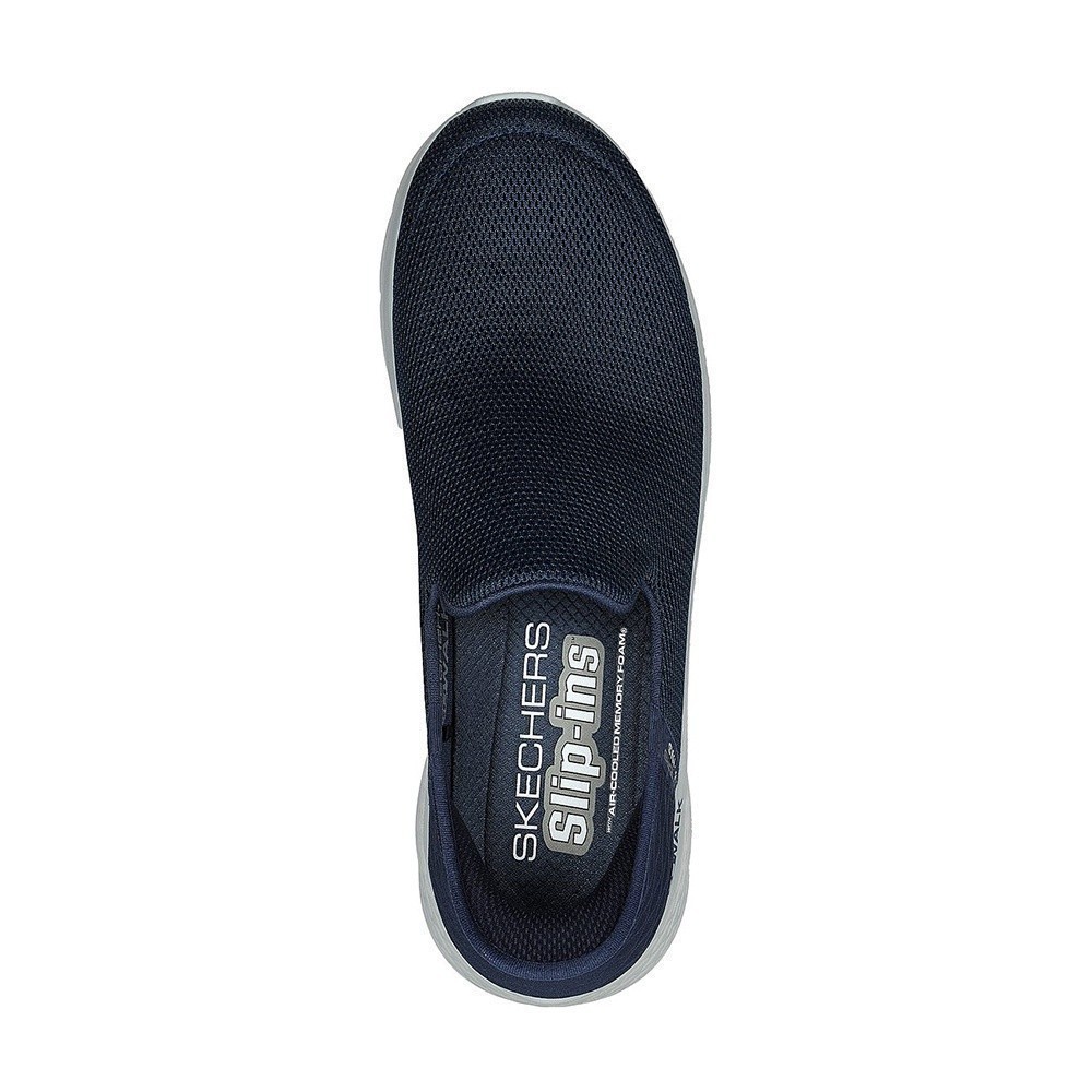 Skechers สเก็ตเชอร์ส รองเท้าผู้ชาย Men Slip-ins GOwalk Flex No Hands Walking Shoes - 216491-NVY