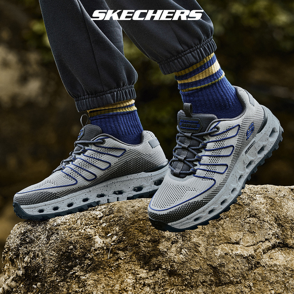 Skechers สเก็ตเชอร์ส รองเท้า ผู้ชาย Outdoor Glide-Step At Shoes - 237539-GYBL