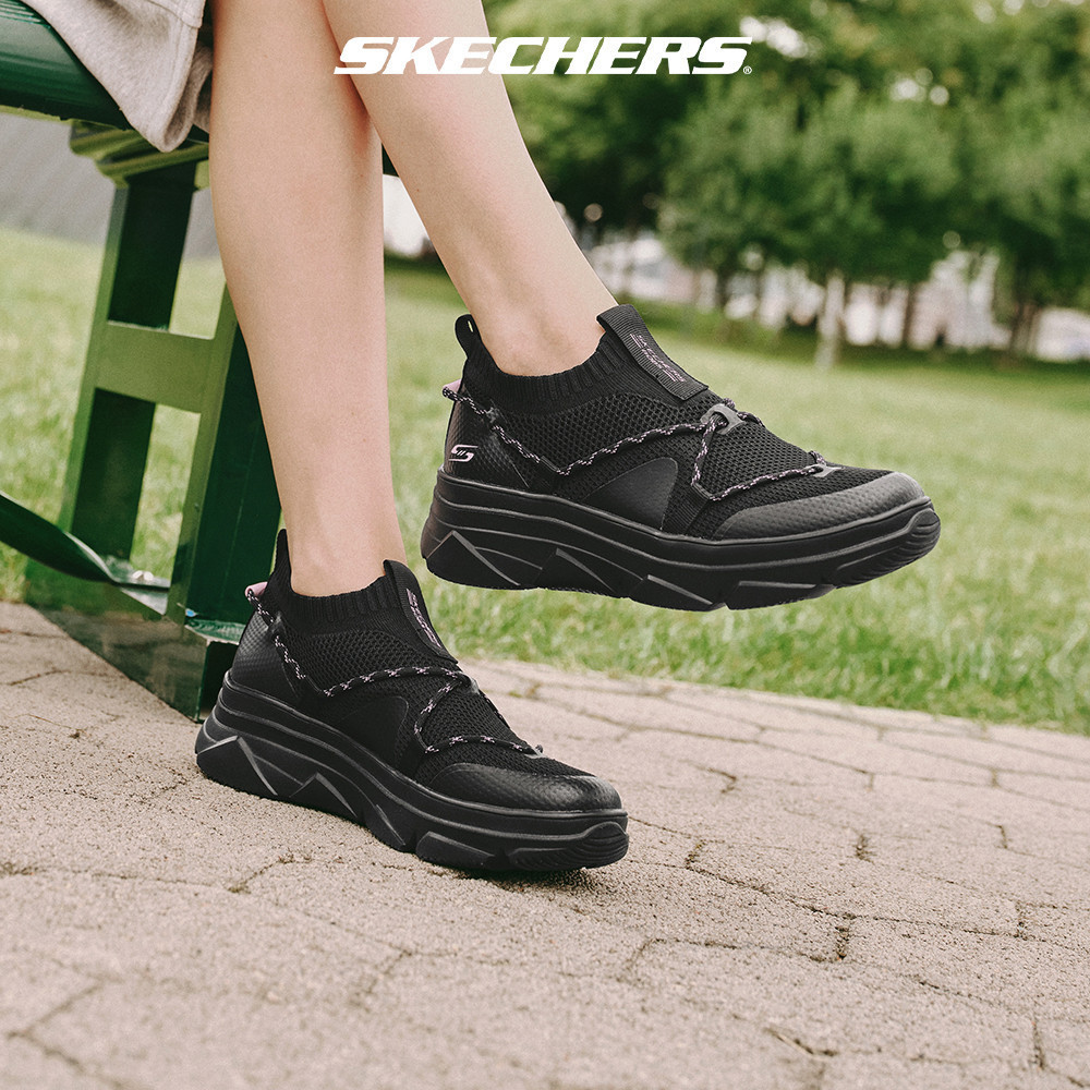 Skechers สเก็ตเชอร์ส รองเท้า ผู้หญิง BOB'S Sport Bobs Mt. Peak Shoes - 117310-BBK