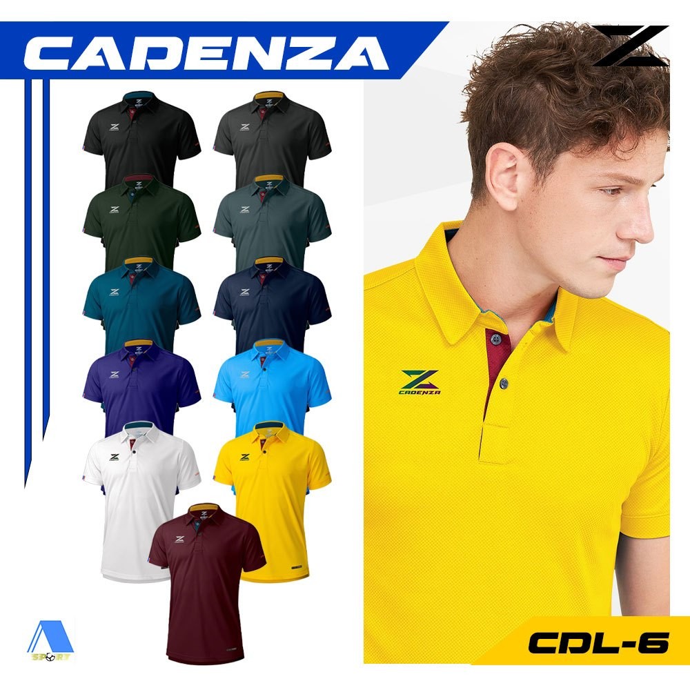 [[ส่งฟรี!! มีเงินคืน]] CADENZA เสื้อโปโล รหัส CDL-6 (CDL-17) UNISEX  แท้100%