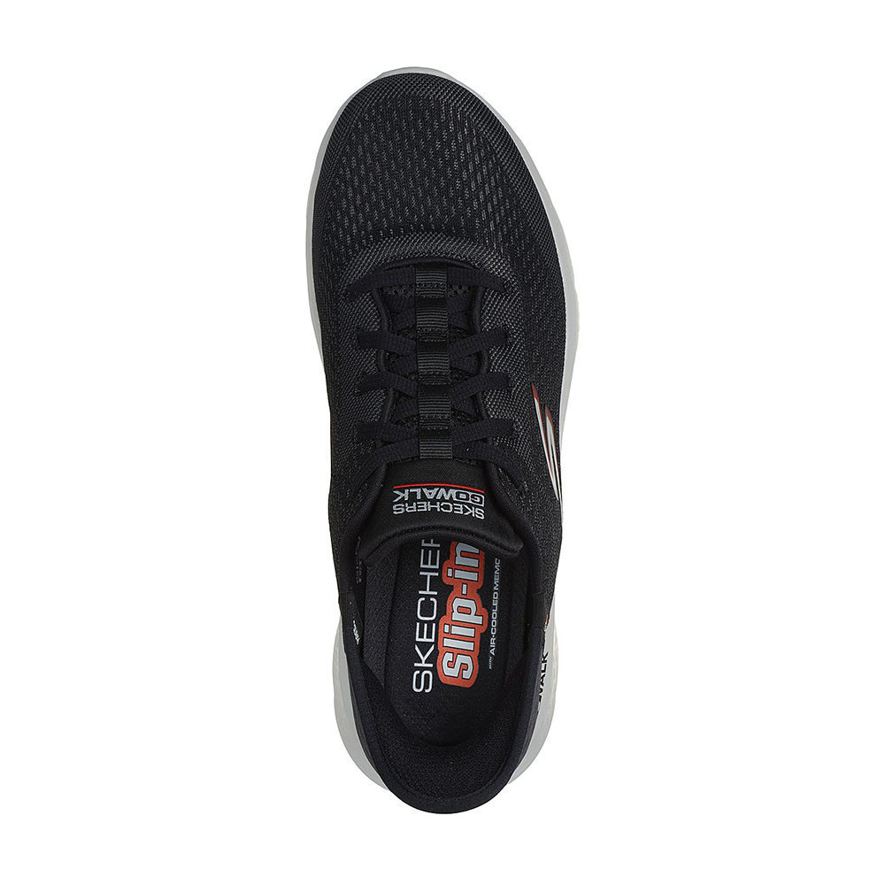 Skechers สเก็ตเชอร์ส รองเท้าผู้ชาย Men Slip-ins GOwalk Flex New World Walking Shoes - 216505-BKOR Air-Cooled Memory Foam