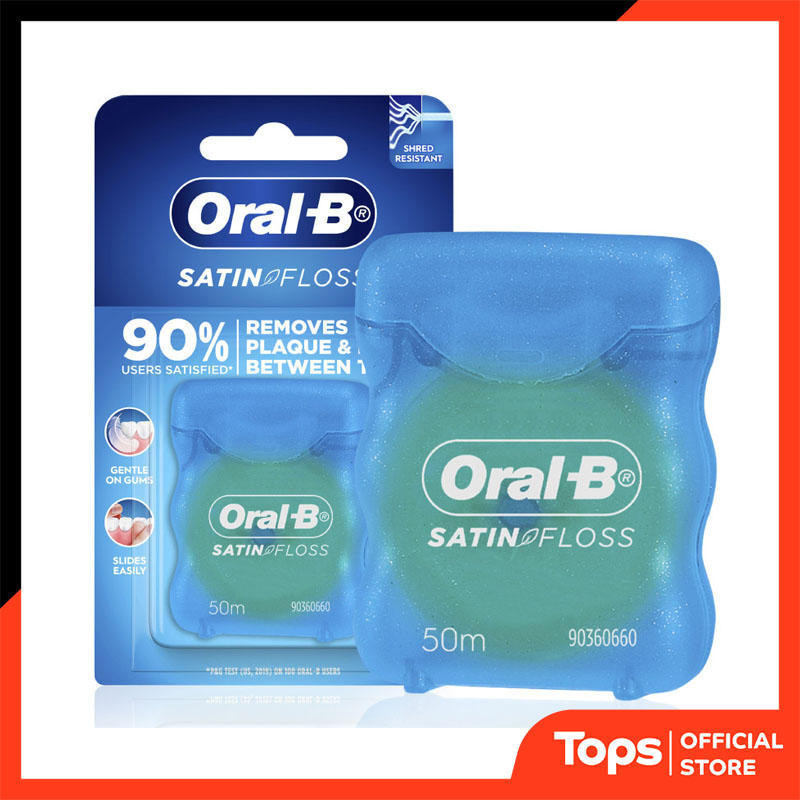 ORAL B ออรัลบีไหมขัดฟันซาทินฟลอส 50เมตร [9300647788691]