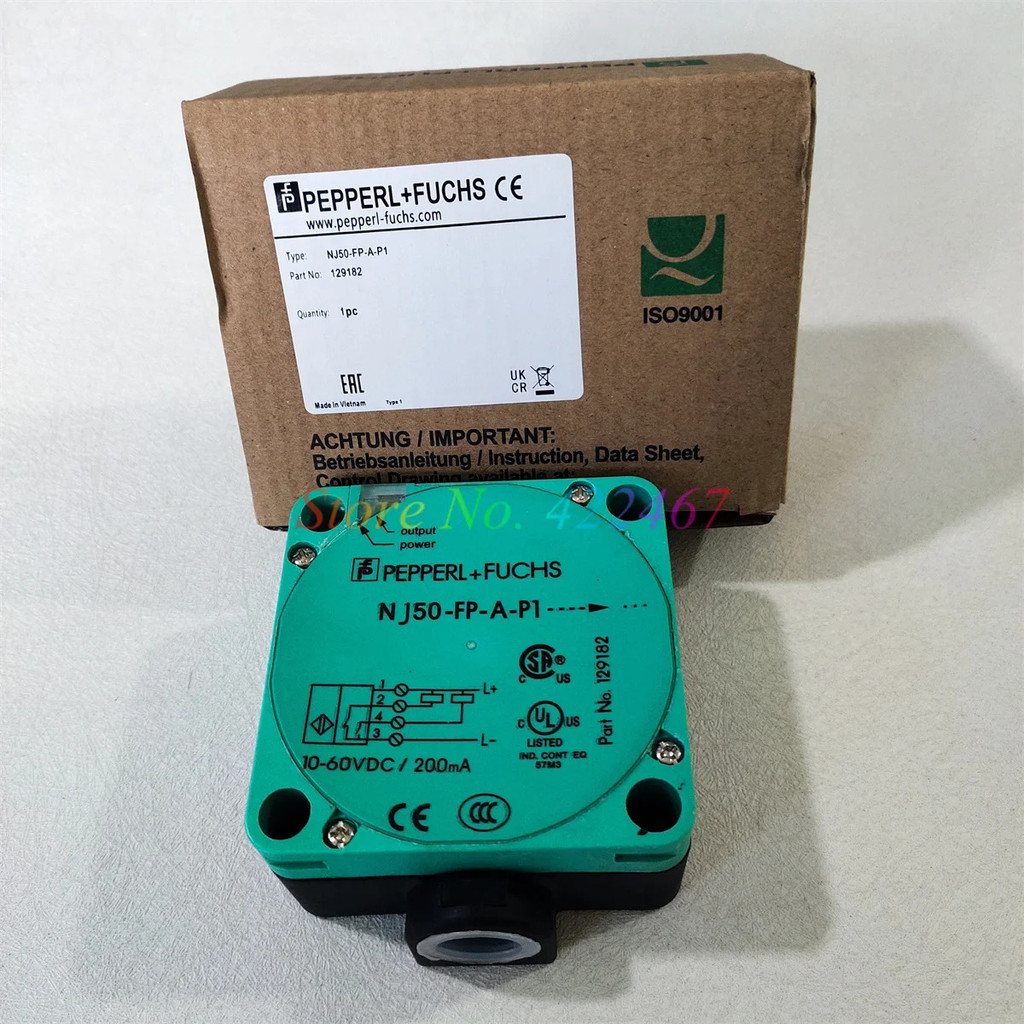 NJ50-FP-W-P1 NJ50-FP-E-P1 NJ50-FP-A-P1 เซ็นเซอร์สวิตช์ความใกล้ชิดแบบอินดัคทีฟ ใหม่คุณภาพสูง