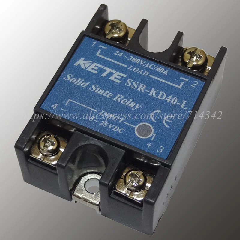 1 ชิ้น KETE รีเลย์โซลิดสเตตใหม่ของแท้ SSR-KD10-L SSR-KD40-L SSR-KD100-L SSR-KD10-H SSR-KD70-H SSR-KD