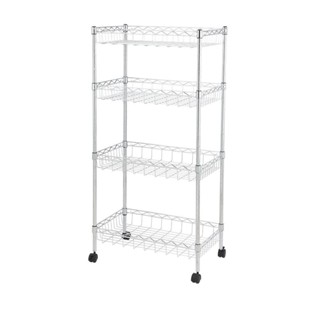 HomeHuk ชั้นวางของ 4 ชั้น พร้อมล้อ รุ่นเวลเน็ท ขนาด 60 x 35 …