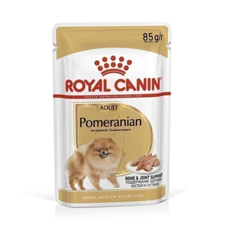 [12 ซอง] Royal Canin Pomeranian Adult Pouch Loaf อาหารเปียกสุนัขโตพันธุ์ปอมเมอเรเนียน อายุ 8 เดือนขึ้นไป (โรยัล คานิน)
