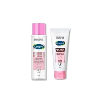 [เซ็ตสุดคุ้ม] เซตาฟิล Cetaphil Bright Healthy Radiance Brightness Reveal Creamy Cleanser100 g. + Brightness Toner 150 m