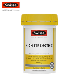 Swisse Ultiboost High Strength C อัลตร้าบูส วิตามินซีเข้มข้นสูง 150 เม็ด (EXP:01 2028)
