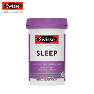 Swisse Ultiboost Sleep อัลตร้าบูส เพื่อการนอนหลับ 100 เม็ด (EXP:08 2028)