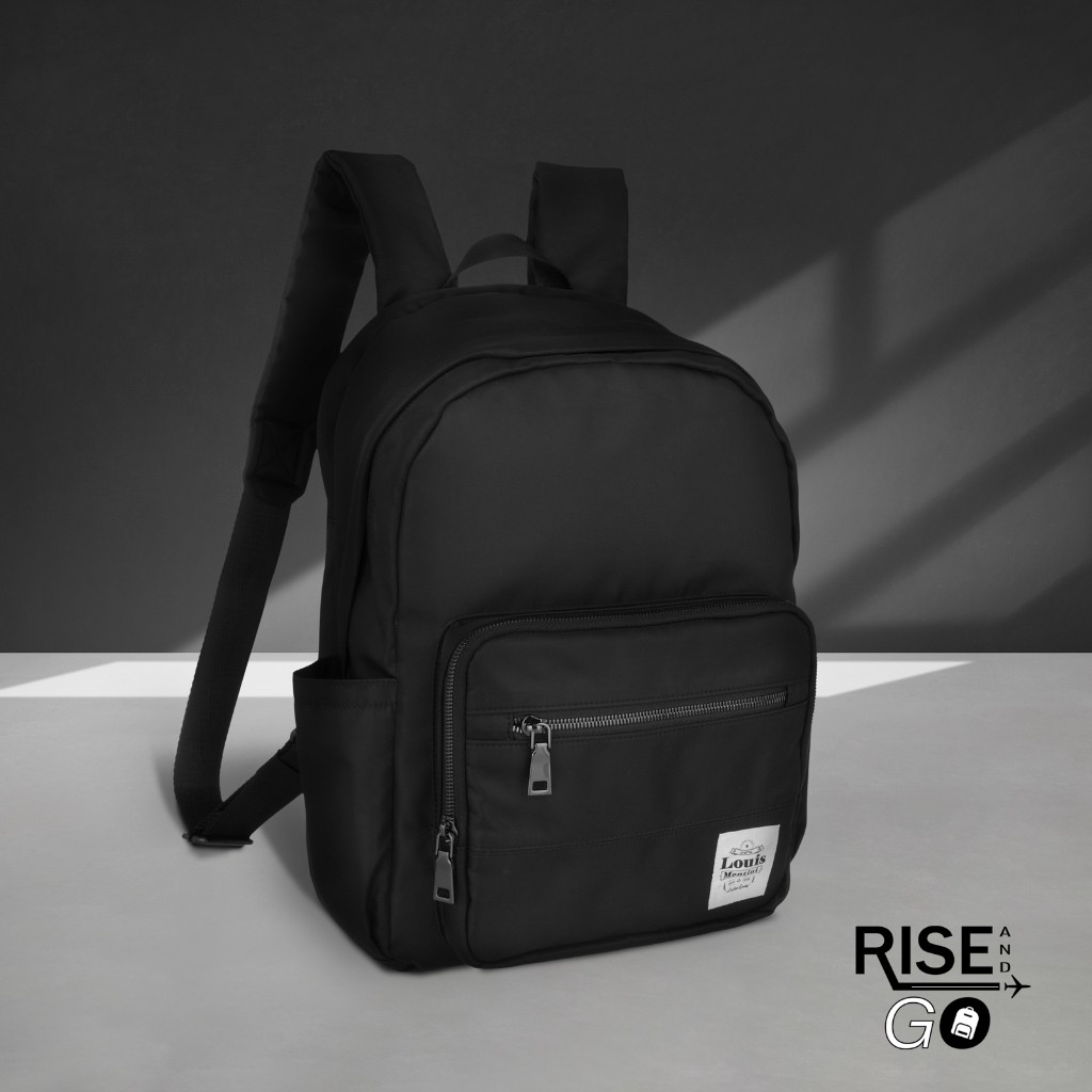 Louis Montini (Rise & Go) กระเป๋าเป้สะพายหลัง ผ้าไนล่อน Unisex Backpack BBP10