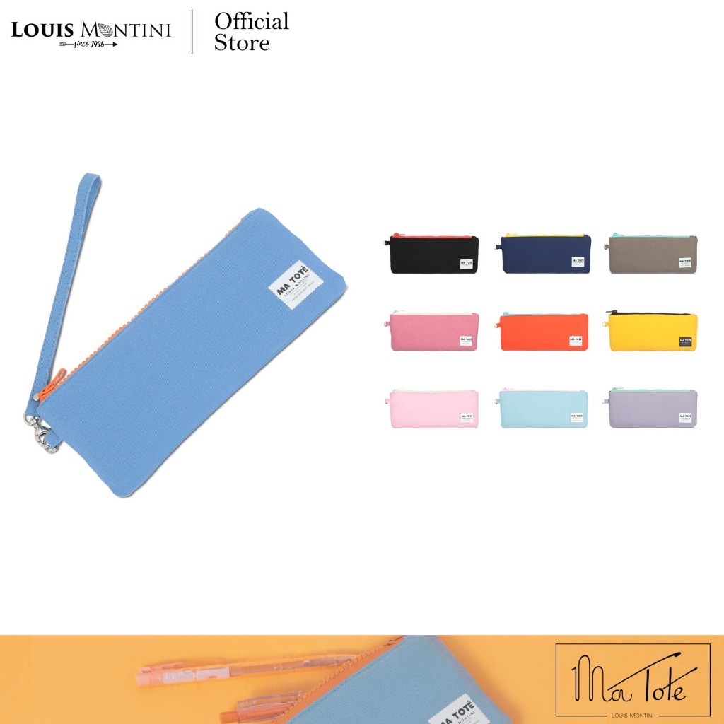 Louis Montini (ma tote) กระเป๋าใส่เครื่องเขียนผ้าแคนวาสกันน้ำ CVRS009