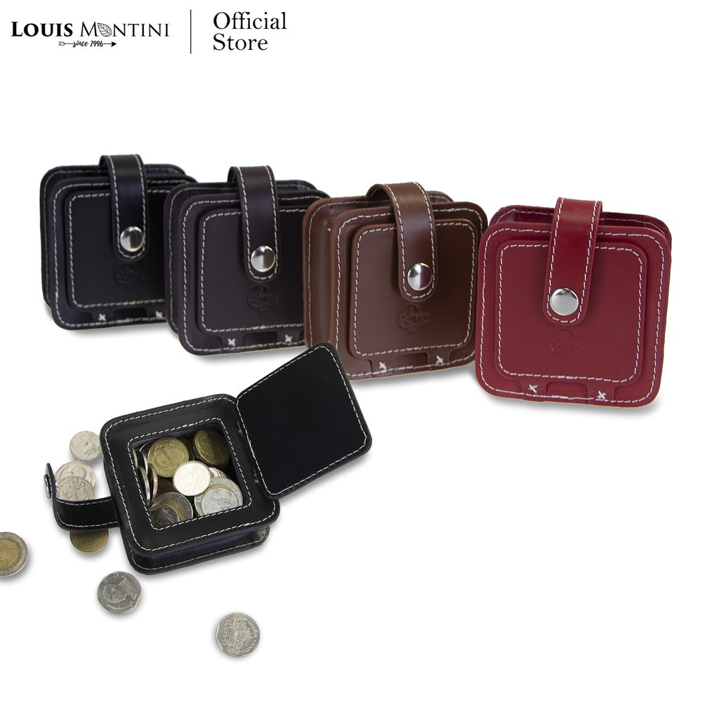 Louis Montini Coin Wallet กระเป๋าใส่เหรียญหนังแท้  WK11