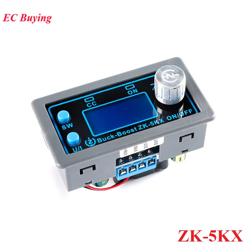 ตัวแปลงไฟอัตโนมัติ ZK-5KX C DC แบบบั๊กบูสต์ CC CV 0.6-36V 5A 80W โมดูลจ่ายไฟปรับได้ ควบคุมในห้องปฏิบ