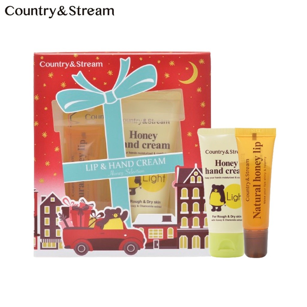 COUNTRY & STREAM Gift Set Honey Coffret L ลิป & ครีมทามือ