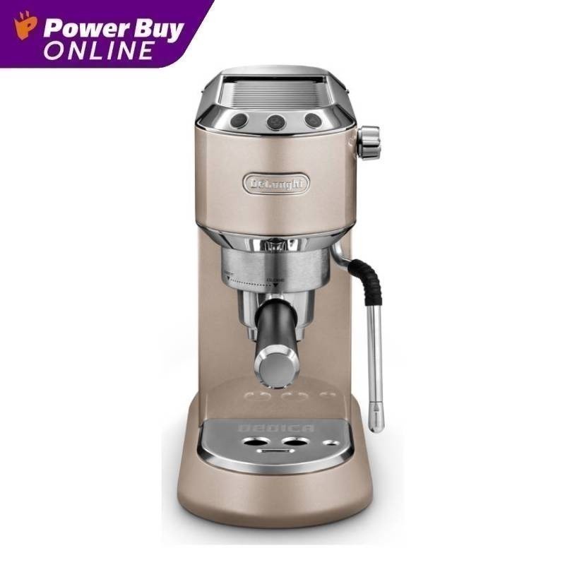 DE'LONGHI Dedica Arte เครื่องชงกาแฟ Espresso (1350 วัตต์, 1.1 ลิตร, สี Beige Gold) รุ่น EC885.BG