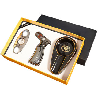 ชุดโลหะไฟแช็ก เครื่องมือพกพา ที่เขี่ยบุหรี่ ซิการ์ กล่องของข…