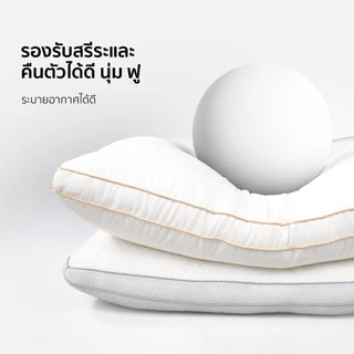 Dream หมอนไมโครไฟเบอร์ 9D หมอนหนุน ป้องกันไรฝุ่น นุ่ม ซักเครื่องได้ หลับสบายไม่ร้อนหัว
