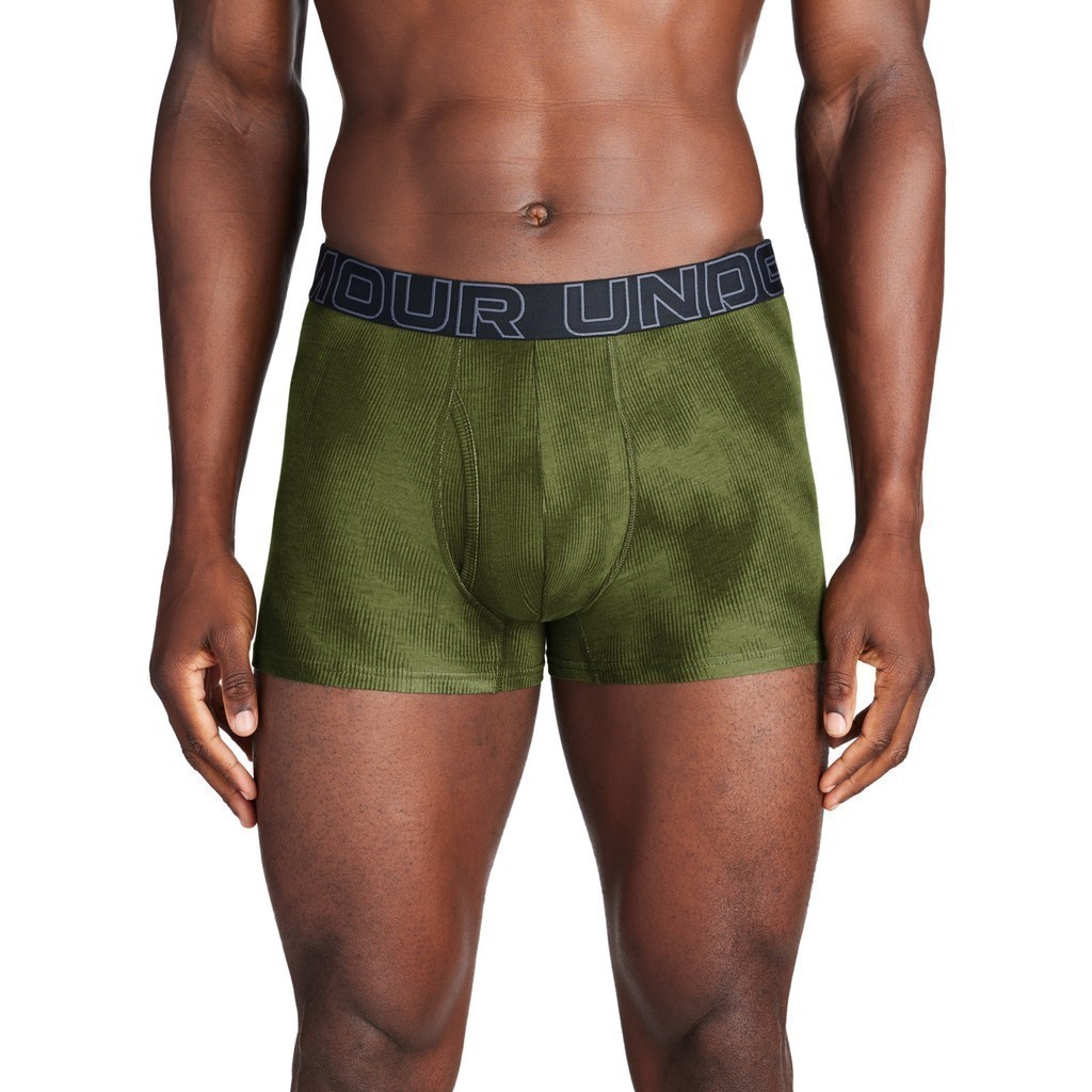 Under Armour Men's UA Performance Cotton 3" 3-Pack Printed Boxerjock®
