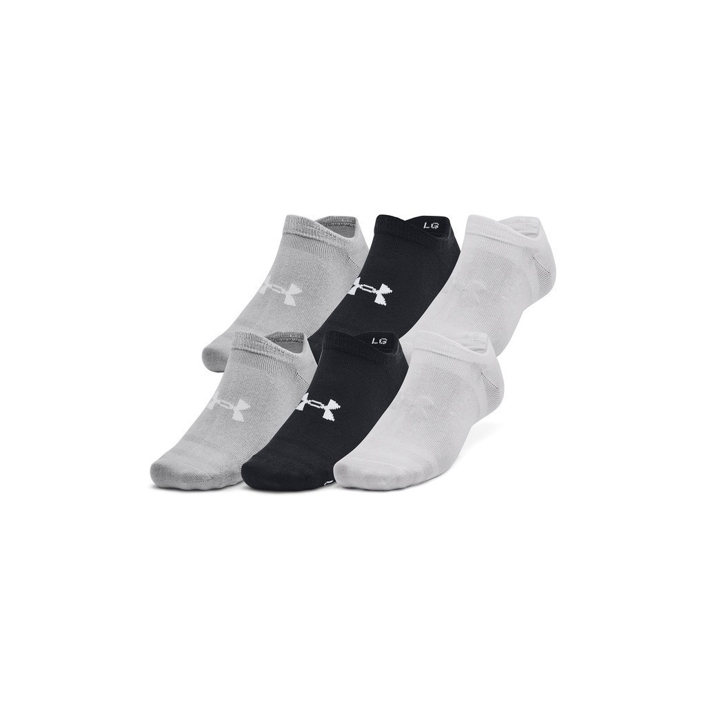 Under Armour Unisex UA Essential 6-Pack No-Show Socks