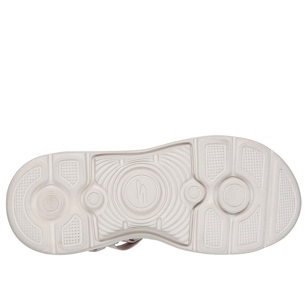 Skechers สเก็ตเชอร์ส รองเท้าแตะผู้หญิง Women GOwalk Arch Fit 2.0 Sandal Exhilarate Walking Sandals - 140876-NAT