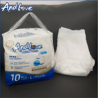 ANDLOVE ผ้าอ้อมผู้ใหญ่ระบายอากาศ - S/M/L/XL/XXL (2000ml x 100 ชิ้น)