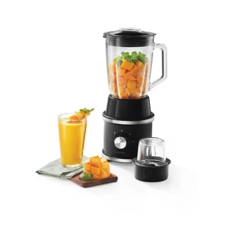 Singer SGSMB15 เครื่องปั่นน้ำผลไม้ High Speed Blender 1.5 L โถแก้ว สีดำ