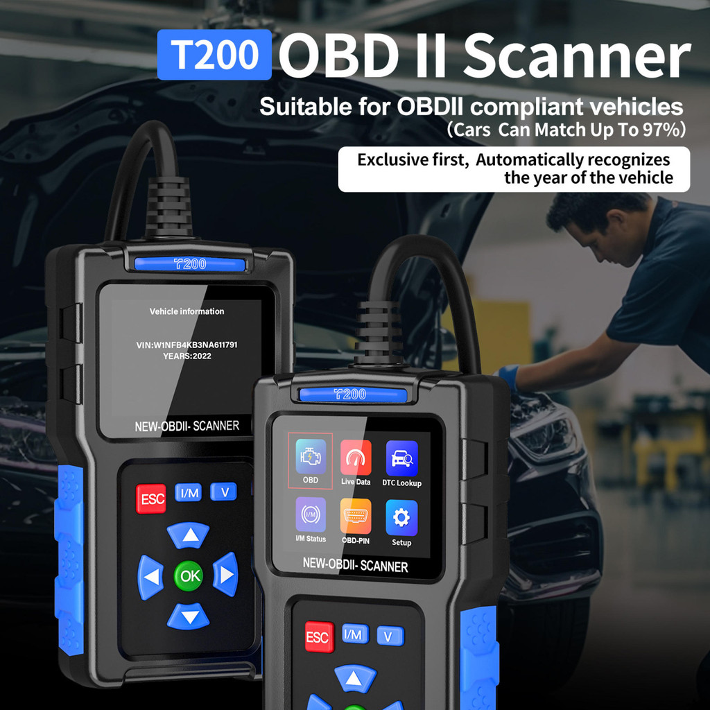 （ รองรับภาษาไทย）เครื่องสแกน OBD2 เครื่องมือวินิจฉัยยานยนต์ เครื่องวิเคราะห์เครื่องยนต์รถ มอเตอร์เครื