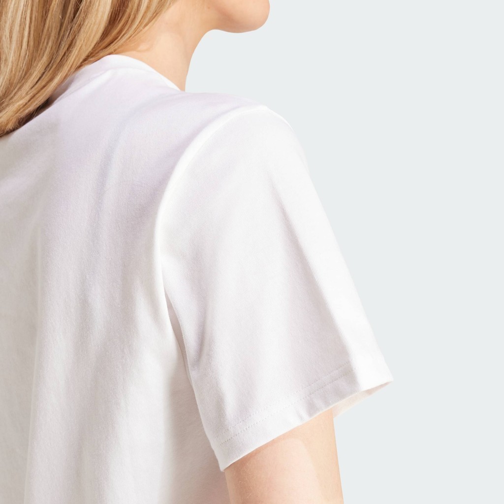 adidas ไลฟ์สไตล์ เสื้อยืดพิมพ์ลาย Pwr 3 ผู้หญิง สีขาว IY8633 - รูปที่ 6