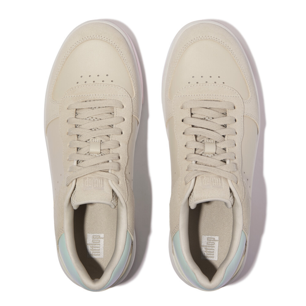 FITFLOP RALLY EVO LEATHER/SUEDE รองเท้าผ้าใบผู้หญิง รุ่น JH1-C40 สี BEIGE