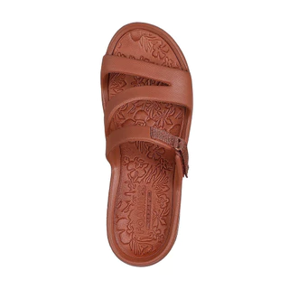 Skechers สเก็ตเชอร์ส รองเท้าแตะผู้หญิง Women Arch Fit Ascend Foamies Shoes - 111232-RUST