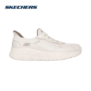 Skechers สเก็ตเชอร์ส รองเท้าลำลองผู้ชาย Men Slip-ins Bobs B Flex Casual Shoes - 118314-NAT Memory Foam