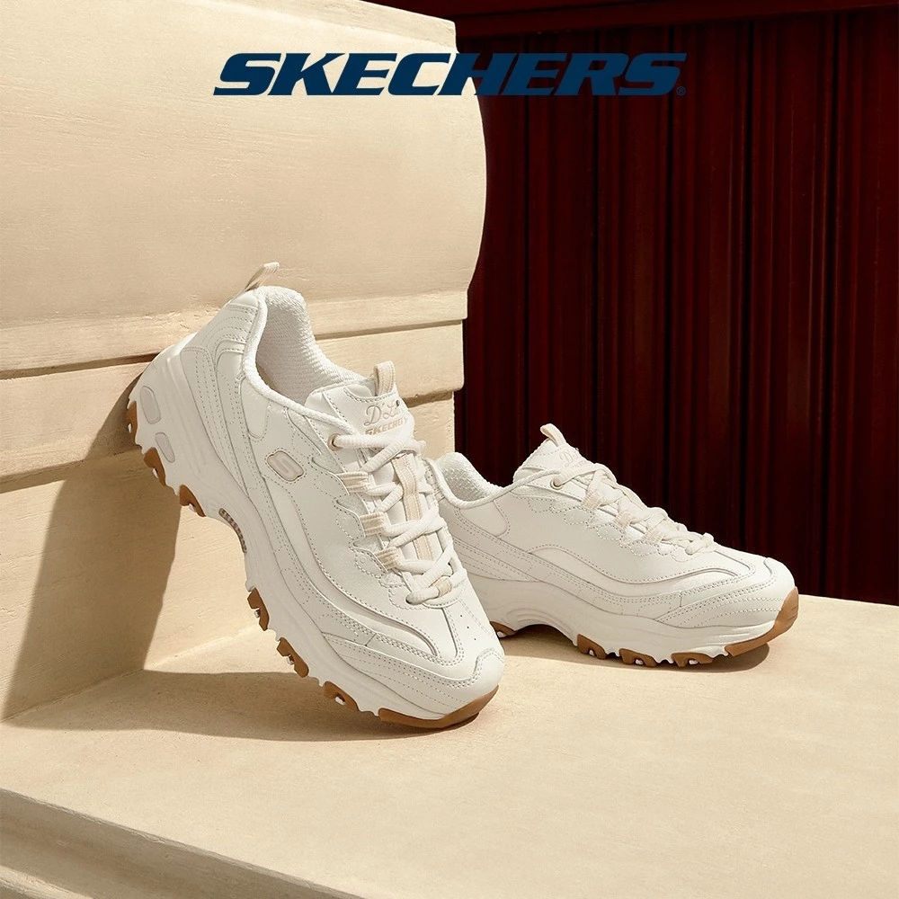 Skechers สเก็ตเชอร์ส รองเท้าผู้หญิง Women D'lites Shoes - 149807-OFWT - Air-Cooled Memory Foam (latest)